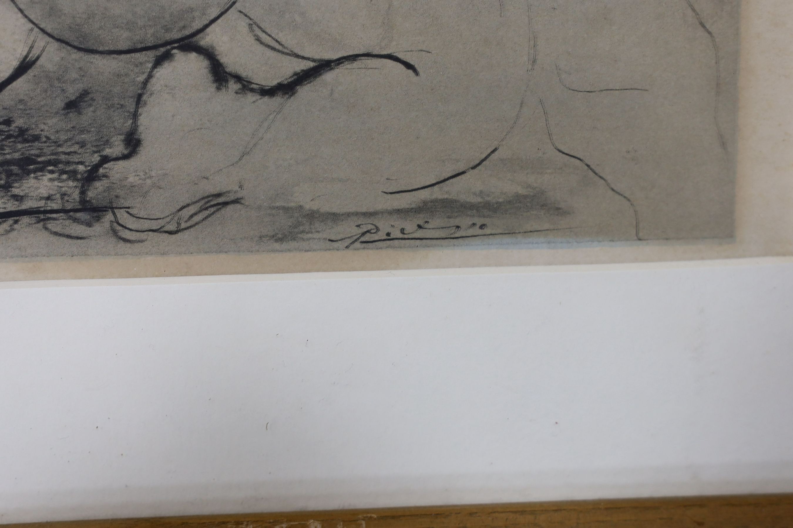 After Picasso, three assorted prints, largest 39 x 26cm
